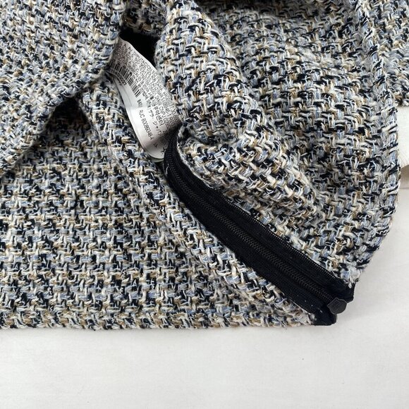ZARA WOMEN’S SIZE SMALL TWEED BLOUSE TOP WITH FAUX PEARL *MISSING BUTTON* - Picture 12 of 14
